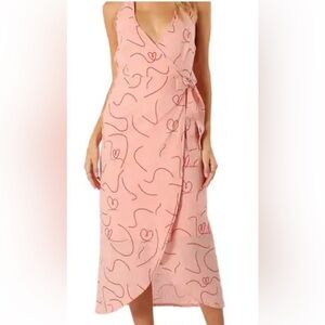 Petal & Pup Blush Pink wrap dress NWOT size L